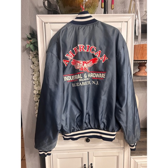 Other - Vintage Varsity Bomber Jacket XLarge Navy Retro Americana